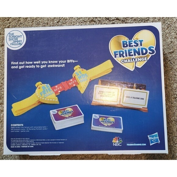 Hasbro Best Friends Challenge game featuring The Tonight Show with Jimmy Fallon - Picture 4 of 4